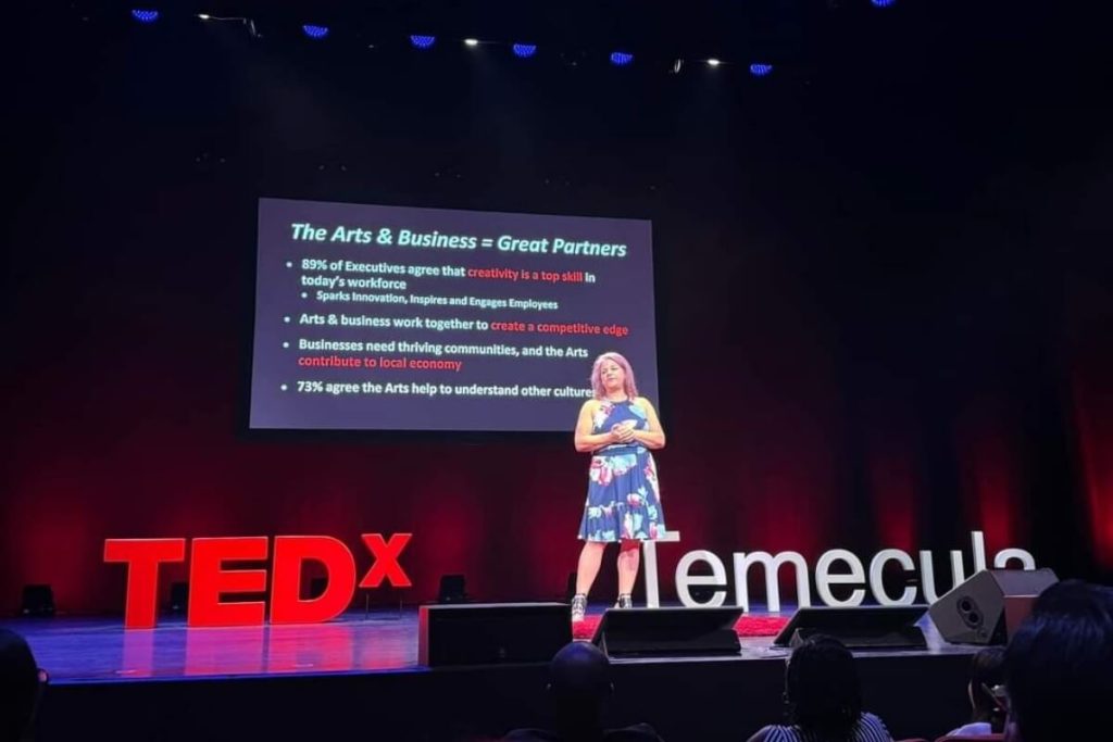 Diane Strand on TEDx Stage