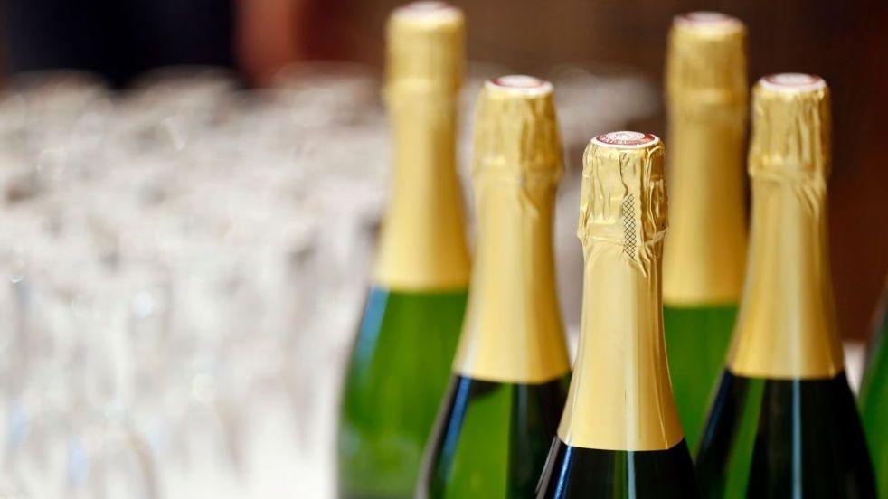 Bottles of champagne