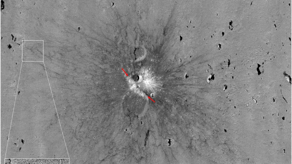 New lunar crater