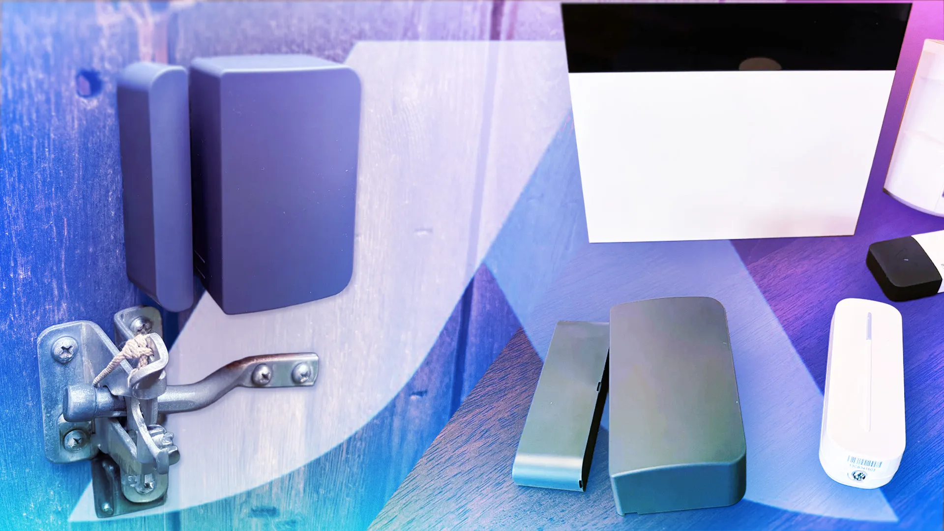 Abode sensors in a variety of positions.