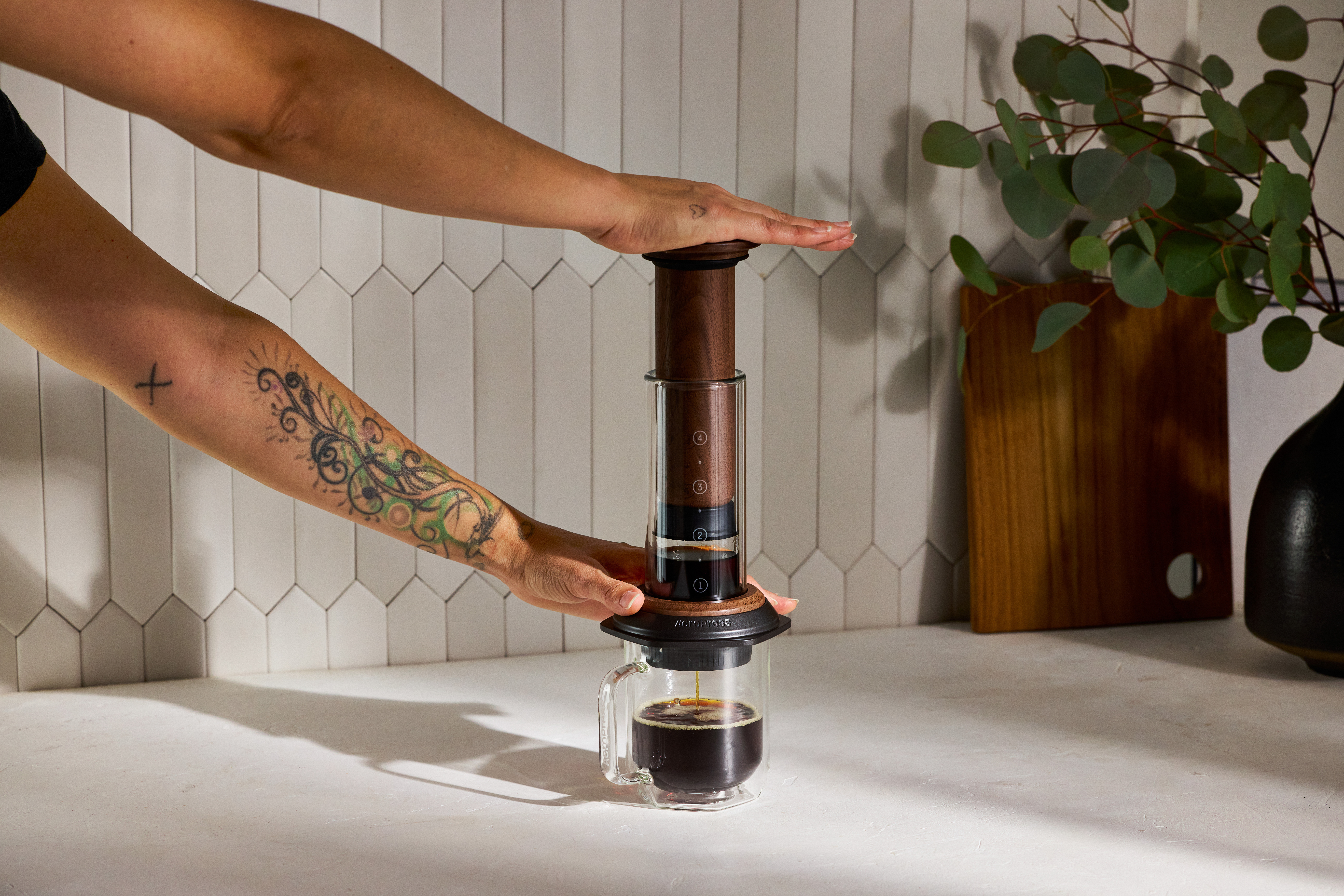 Aeropress walnut 1
