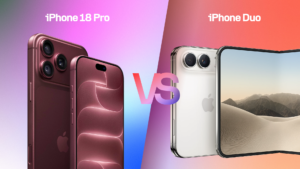 Iphone 18 pro vs iphone duo versus graphic