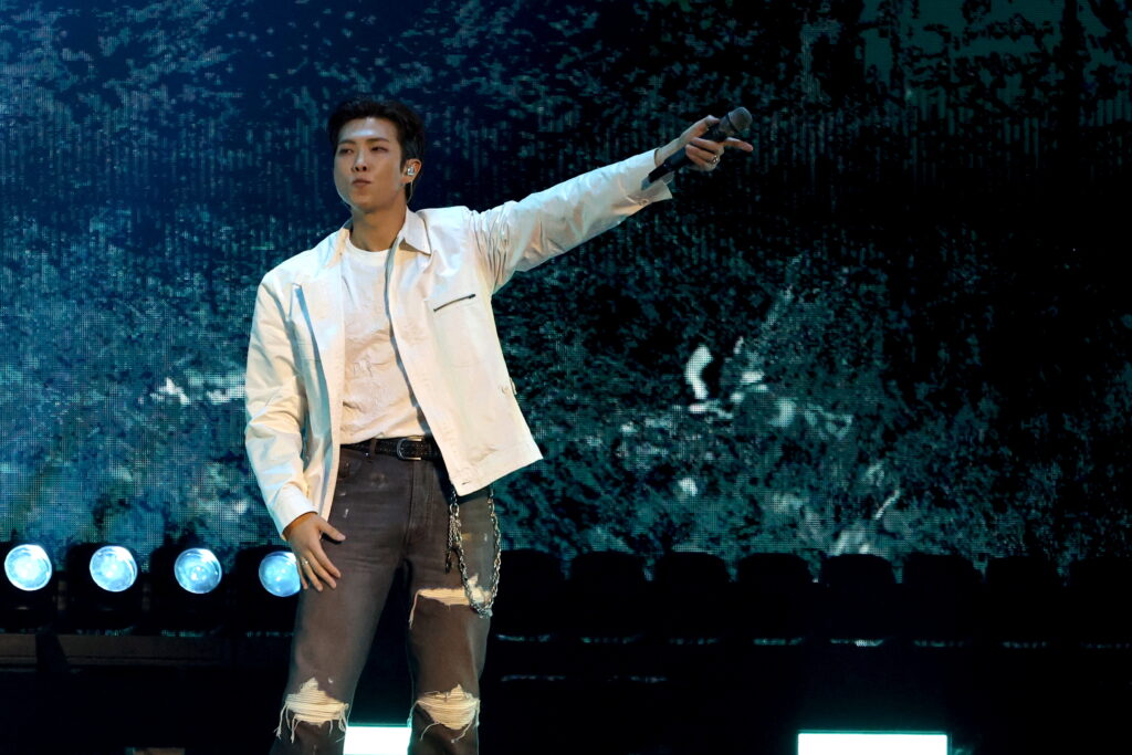 RM of BTS performs during the 2026 iHeartRadio Music Festival in Las Vegas in September.