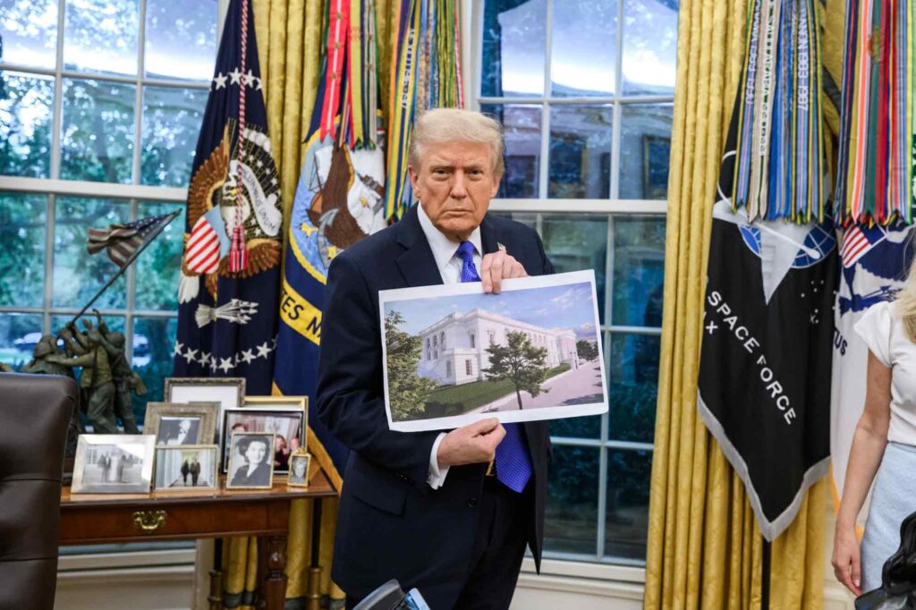 Donald trump plans ballroom 3x2