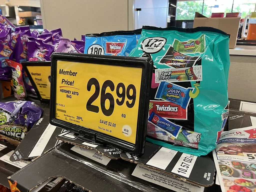 Halloween candy with price gettyimages